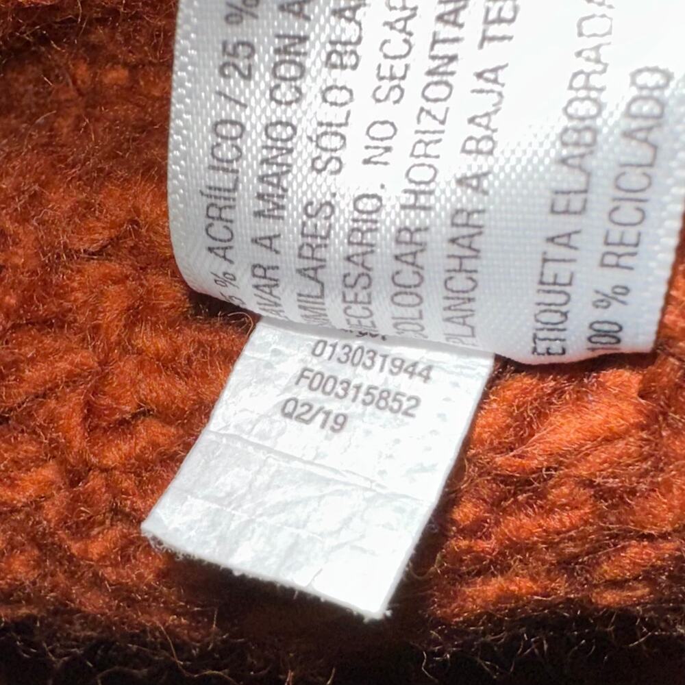 Universal Thread Rust Orange Hand Crochet Loop Kn… - image 4